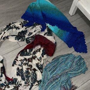 Colorful Scarf/Shawl Collection set of three
